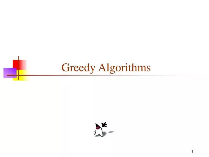 greedy algorithms