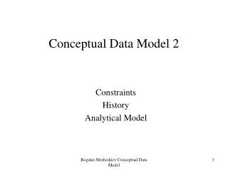 Conceptual Data Model 2