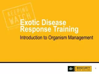 Introduction to Organism Management