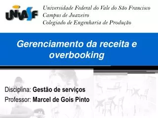 gerenciamento da receita e overbooking