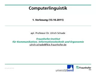 computerlinguistik