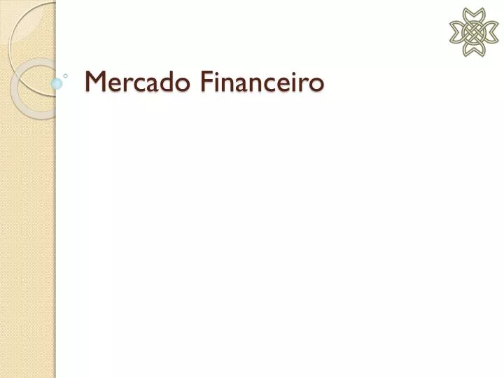mercado financeiro
