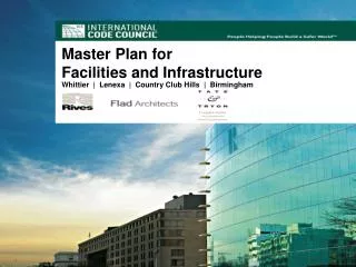 Master Plan for Facilities and Infrastructure