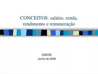 conceitos sal rio renda rendimento e remunera o