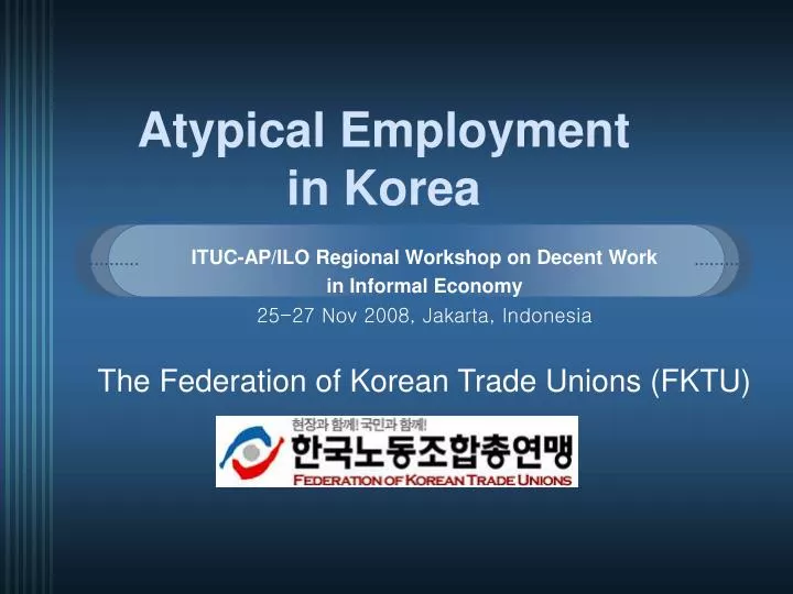 atypical employment in korea