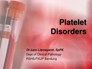 platelet disorders