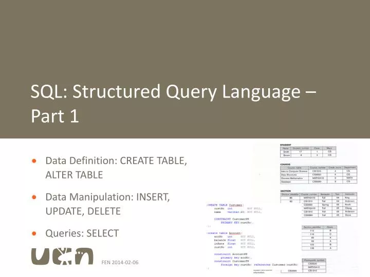 sql structured query language part 1