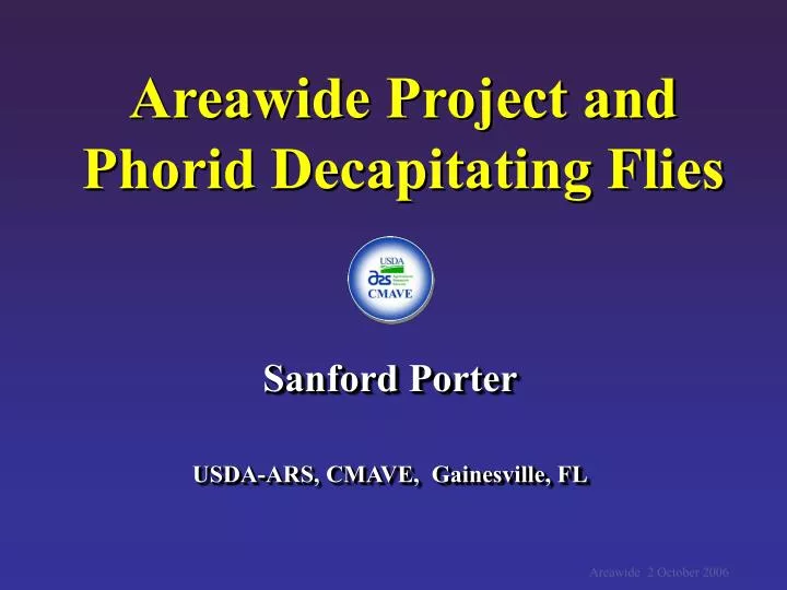 areawide project and phorid decapitating flies