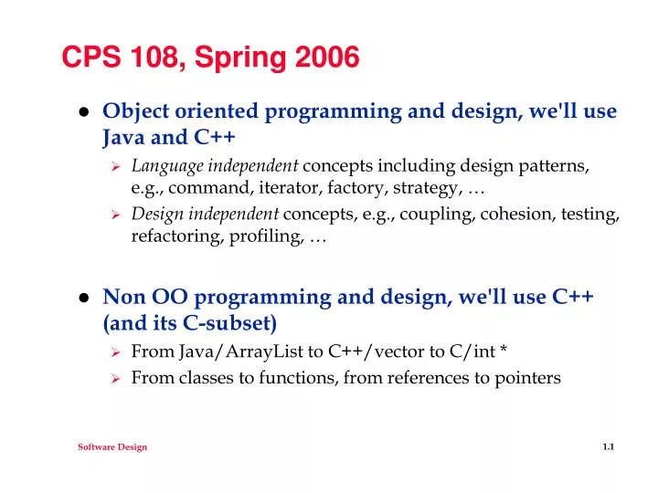 cps 108 spring 2006