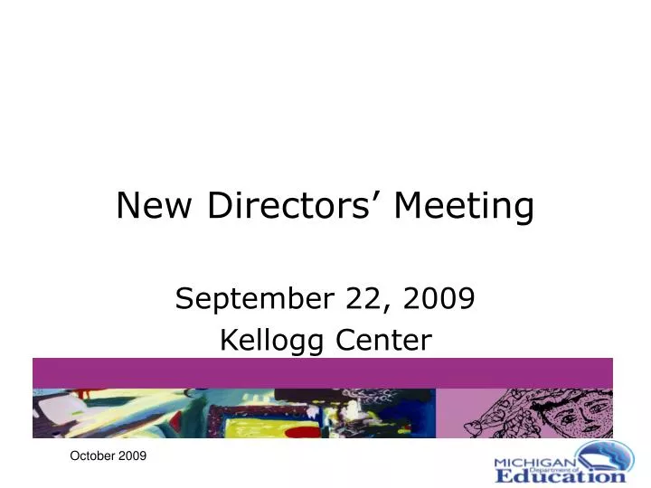 new directors meeting