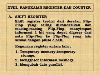 xviii rangkaian register dan counter