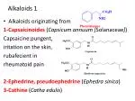 Alkaloids 1 - slide 1