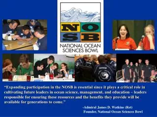 Volunteer Orientation NOSB Program Overview