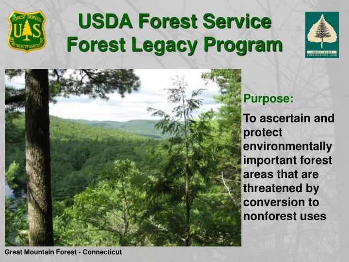 usda forest service forest legacy program