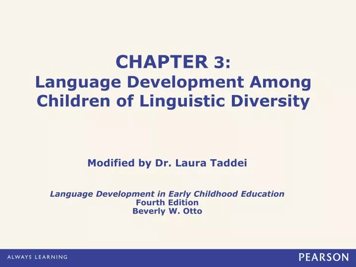 chapter 3 language development among children of linguistic diversity