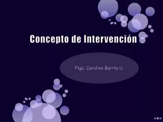 concepto de intervenci n