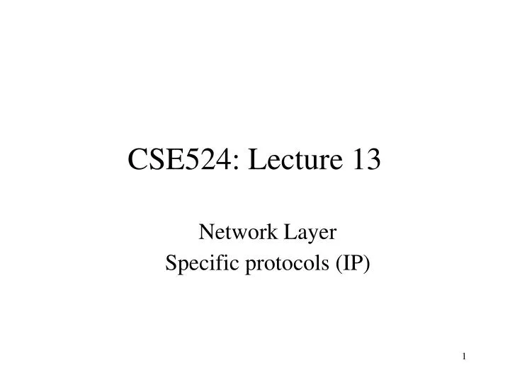 network layer specific protocols ip