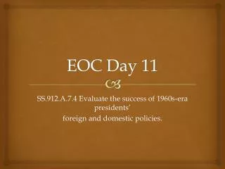 EOC Day 11