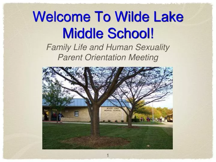 welcome to wilde lake middle school