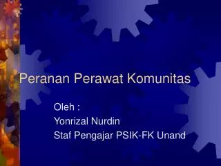 peranan perawat komunitas