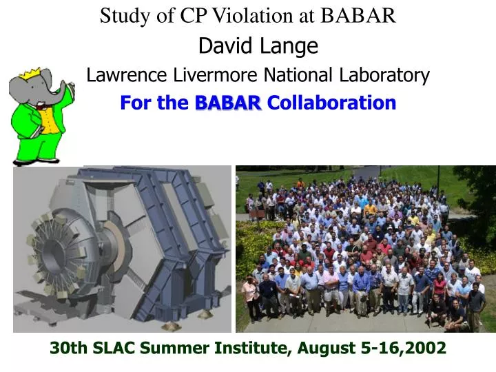 study of cp violation at babar