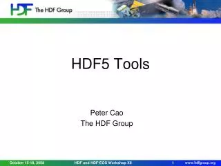 HDF5 Tools