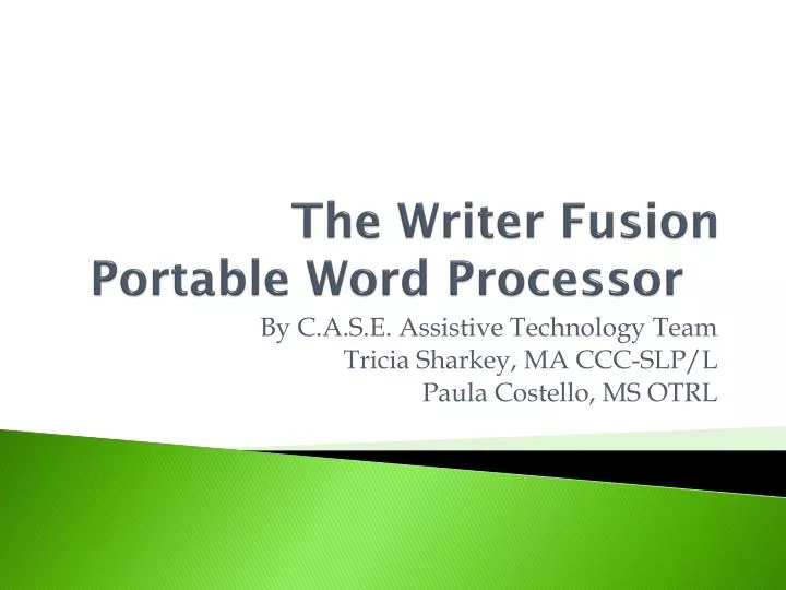 the writer fusion portable word processor