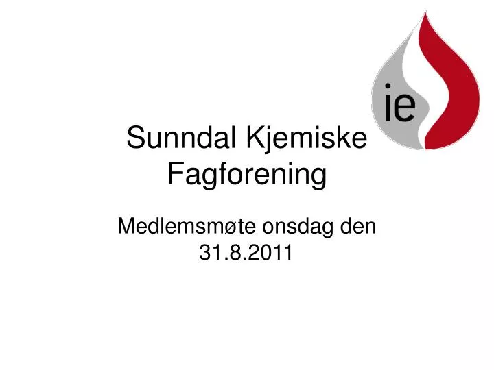 sunndal kjemiske fagforening