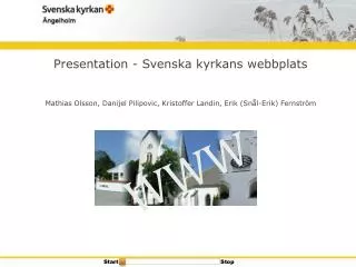 Presentation - Svenska kyrkans webbplats
