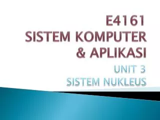 e4161 sistem komputer aplikasi