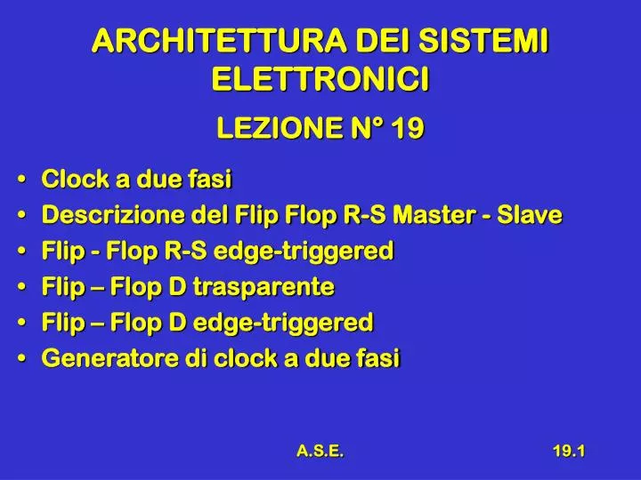 architettura dei sistemi elettronici