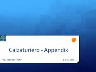 calzaturiero appendix
