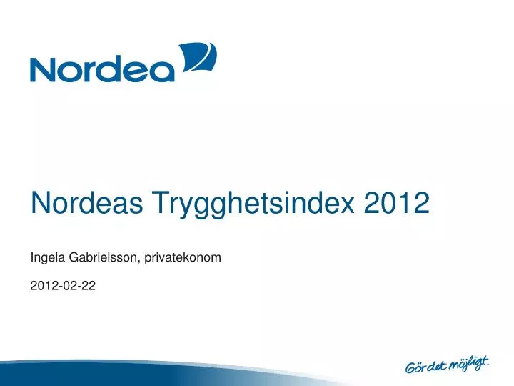 nordeas trygghetsindex 2012
