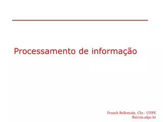 processamento de informa o