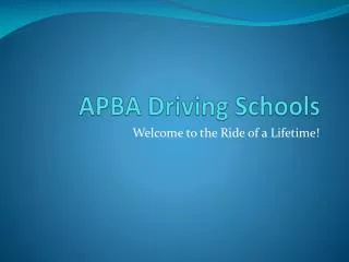 APBA Driving Schools