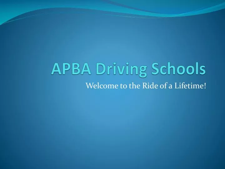 apba driving schools
