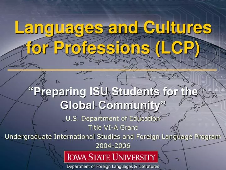 languages and cultures for professions lcp