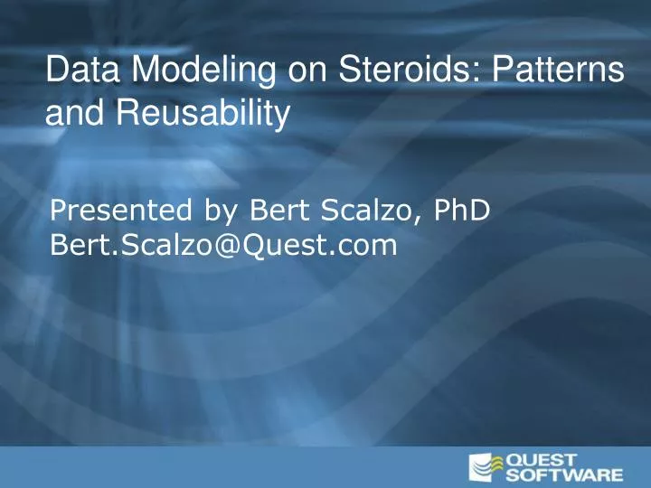 data modeling on steroids patterns and reusability