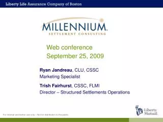 Web conference 		September 25, 2009