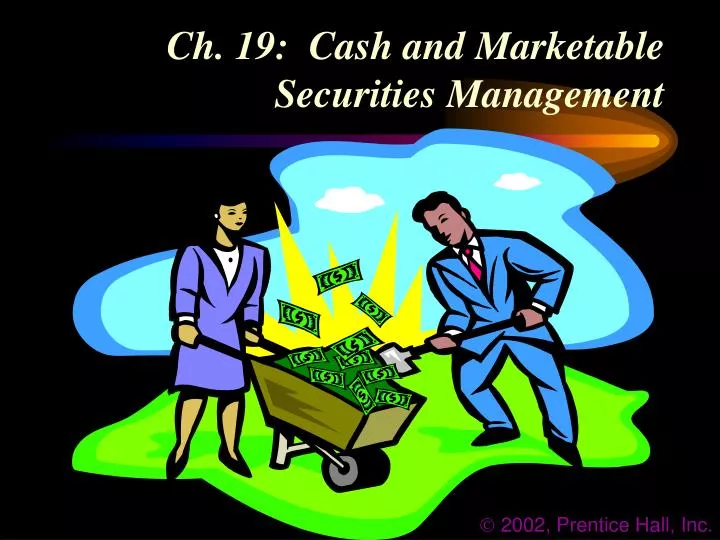 ch 19 cash and marketable securities management