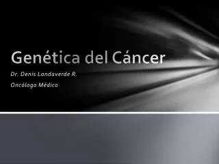 gen tica del c ncer