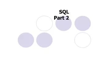 sql part 2
