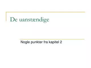 de uanst ndige