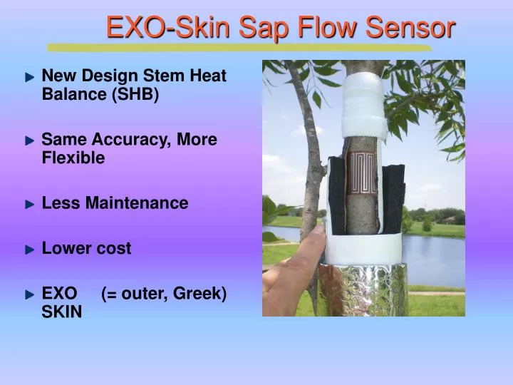 exo skin sap flow sensor