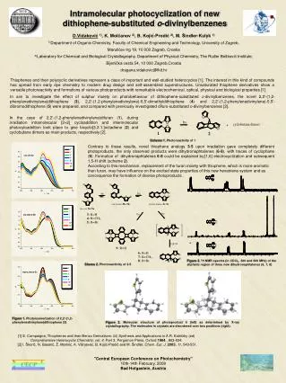 Intramolecular photocyclization of new dithiophene-substituted o -divinylbenzenes