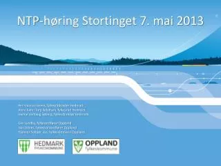 ntp h ring stortinget 7 mai 2013