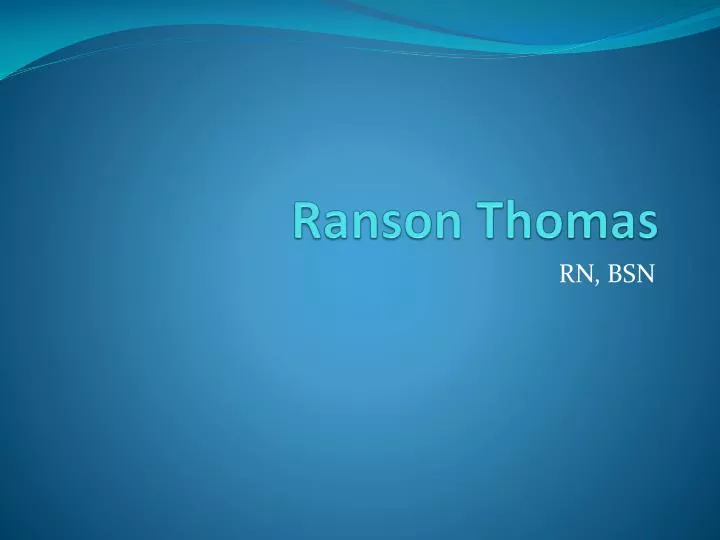 ranson thomas