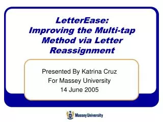 LetterEase: Improving the Multi-tap Method via Letter Reassignment