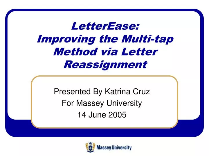 letterease improving the multi tap method via letter reassignment