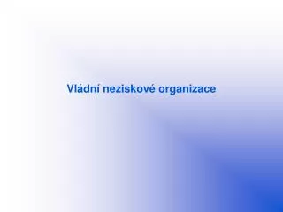 vl dn neziskov organizace